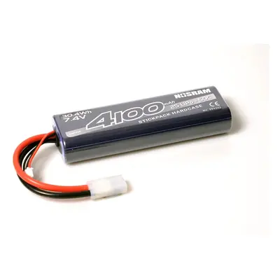 NOSRAM 4100mAh - 7.4V - 50C LiPo Car Stickpack Hardcase - Tamiya konektor