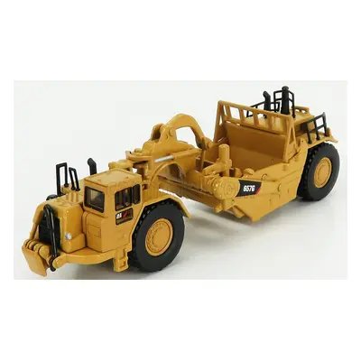 Dm-models Caterpillar Cat657g Ruspa Gommata - Wheel Tractor Scraper 1:125 Žlutá Černá