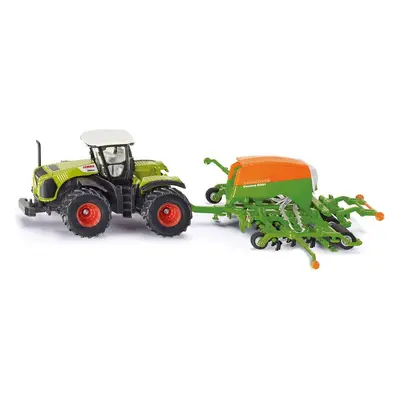 SIKU Farmer - Traktor se secím přívěsem 1:87