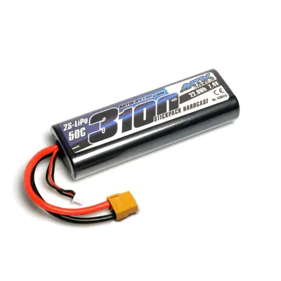 ANTIX by LRP 3100mAh - 7.4V - 50C LiPo Car Stickpack Hardcase - XT60 konektor