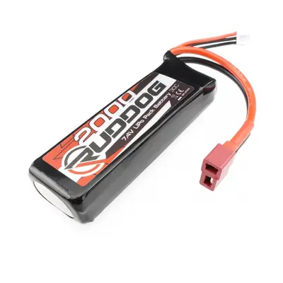 RUDDOG 2000mAh 30C 7.4V LiPo Pack s T-DYN