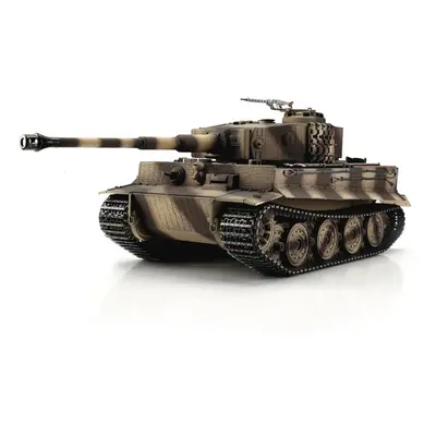 TORRO tank PRO 1/16 RC Tiger I pozdní verze pouštní verze kamufláž - BB - kouř z hlavně