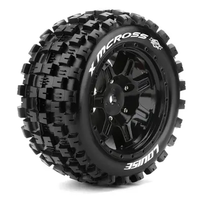 X-MCROSS SPORT 1/5 24mm hex Black Rims, 2 ks