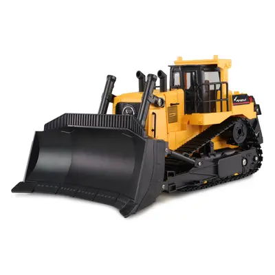 RC buldozer s funkční radlicí a zadním drapákem 1:24