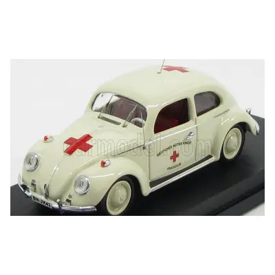 Rio-models Volkswagen Beetle Medical Deutsches Ambulance 1955 1:43 Ivory