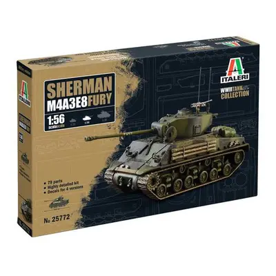 Model Kit tank 25772 - M4A3E8 Sherman "Fury" (1:56)