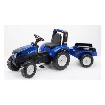 FALK - Šlapací traktor New Holland T8 s vlečkou