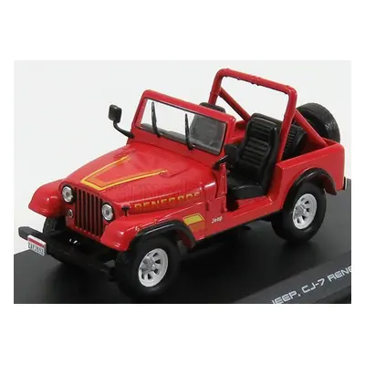 Greenlight Jeep Cj-7 Renegade Open 1983 - The Terminator 1:43 Červená Bílá