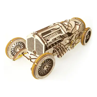 Ugears 3D dřevěné mechanické puzzle U9 Auto (Grand Prix)