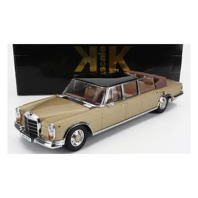 Kk-scale Mercedes benz S-class 600 Pullman (w100) Landaulet Semiconvertible 1964 1:18 Gold Met B