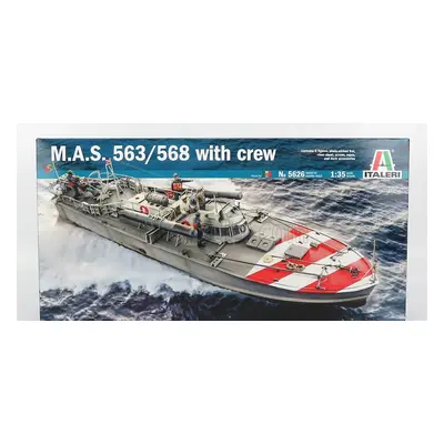 Italeri Boat Mas M.a.s. 563/568 Military With Crew 1:35 /