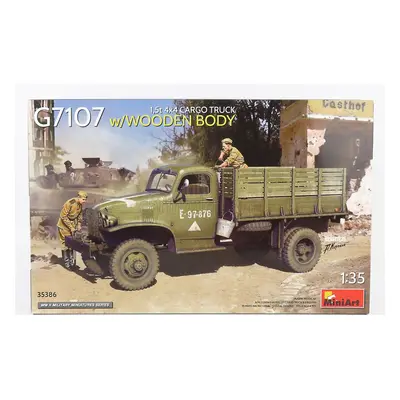 Miniart Chevrolet G7107 1.5t 4x4 Cargo Truck Wooden Body Military 1945 1:35 /