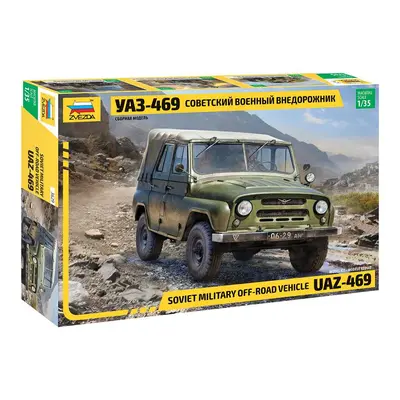 Model kit military 3629 - UAZ-469 Soviet 4WD off-road vehicle (1:35)