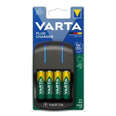 VARTA Plug charger + 4 AA 2100mAh