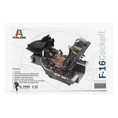 Italeri Lockheed martin Cockpit F-16 Military Airplane 1978 1:12 /