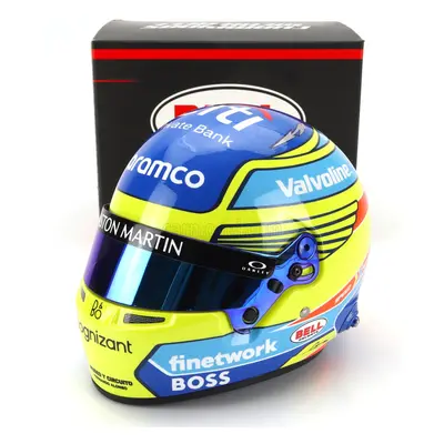 Mini helmet Bell helma F1 Fernando Alonso Team Aston Martin Cognizant N 14 1:2