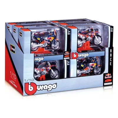 Bburago sada modelů motocyklů Red Bull KTM 1:18 12ks