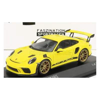 Minichamps Porsche 911 991-2 Gt3 Rs Coupe 2018 - Golden Rims 1:43 Závodní Žlutá