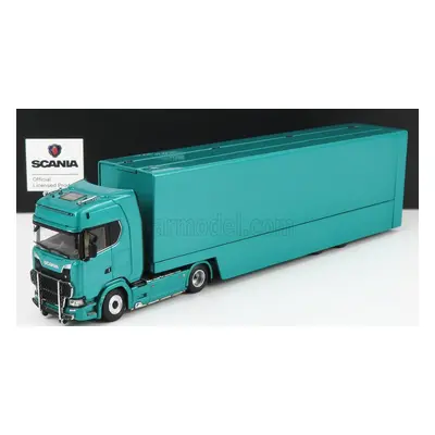 Nzg Scania S730 V8 Truck Car Transporter 2017 1:64 Green Met