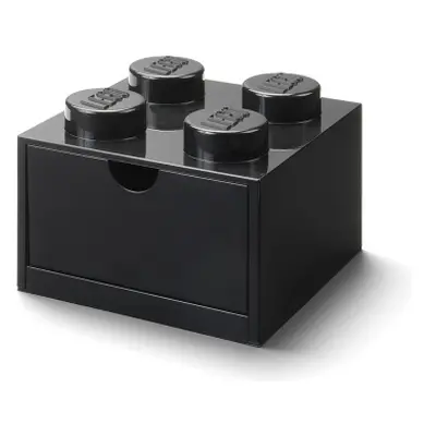 LEGO stolní box 4 se zásuvkou černý