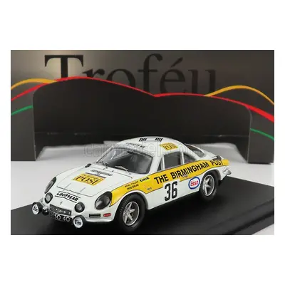 Trofeu Renault Alpine A110 N 36 Rally Rac Lombard 1971 N.hollier - M.broad 1:43 Bílá Žlutá