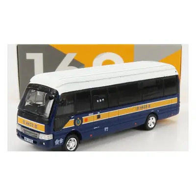 Tiny toys Toyota Coaster B59 Autobus 2010 1:76 Modrá Žlutá Bílá