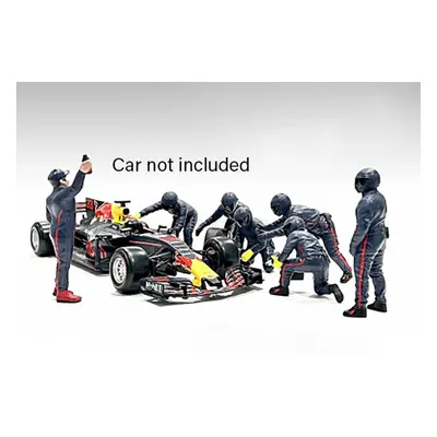 American diorama Figurky mechaniků F1 Pit-stop Set 2 2022 1:18, tmavě modrá