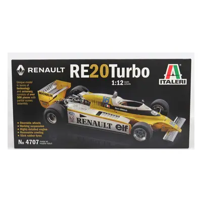 Italeri Renault F1 Re20 Turbo N 16 Season 1980 R.arnoux - N 15 J.p.jabouille 1:12 Žlutá Bílá