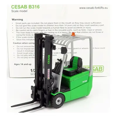 Ros-model Cesab B316 Carrello Elevatore Verticale - Vertical Order Picker 3 Wheels 1:23 Zelená Č