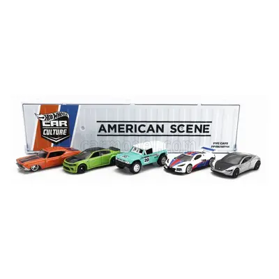 Mattel hot wheels Dodge Set Assortment 5 Cars Pieces Container - American Scene 1:64 Různé