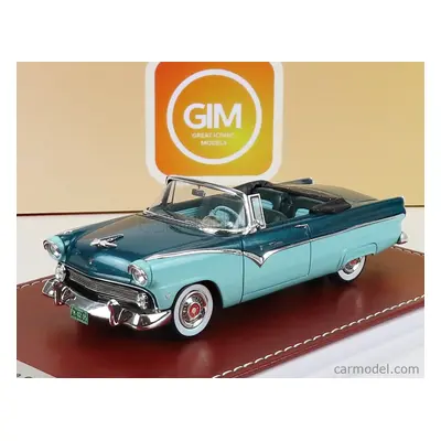 Great-iconic-models Ford USA Fairlane Sunliner Cabriolet 1955 1:43, tyrkysová