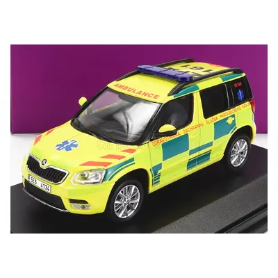 Abrex Škoda Yeti Suv Facelift (restyling) Ambulance 2013 1:43 Žlutá Zelená