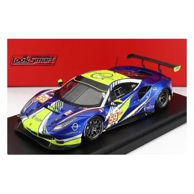 Looksmart Ferrari 488 Gte Evo 3.9l Turbo V8 Team Inception Racing N 59 1:43, modrá