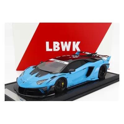 Motorhelix Lamborghini Aventador Gt Evo Lbwk Lb-works 2019 1:18 Nebesky Modrá Uhlíková Čerň