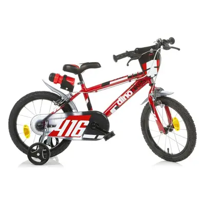 DINO Bikes - Dětské kolo 16" červené