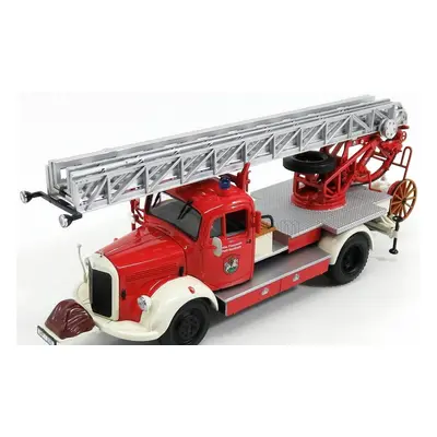 Minichamps Mercedes benz L3500 Dl17 Truck Scala Feuerwehr Bensheim 1950 1:43 Červená Stříbrná