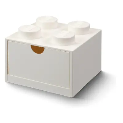 LEGO stolní box 4 se zásuvkou bílý