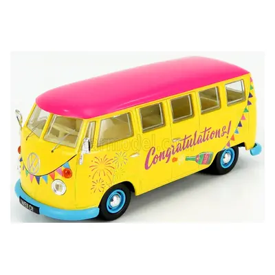 Corgi Volkswagen T1 Minibus Congratulations 1961 1:43 Žlutá Fucsia