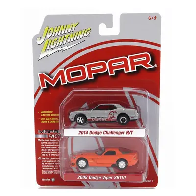 Johnny lightning Dodge Set 2x Challenger R/t 2014 + Viper Srt10 2008 1:64