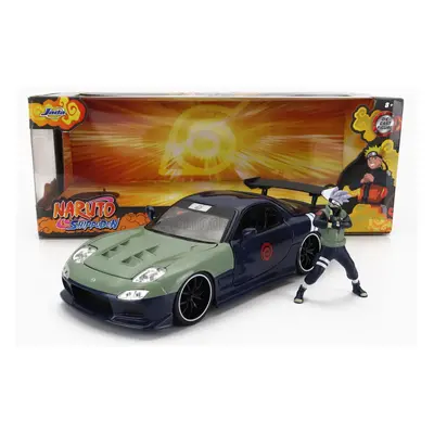 Jada Mazda Rx-7 With Kakashi Hatake Figure 1993 1:24 Modrá Zelená