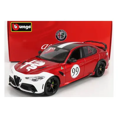 Bburago Alfa romeo Giulia Gtam N 99 Racing 2020 1:18 Alfa Červená Bílá