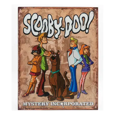 Edicola Accessories Metal Plate - Scooby Doo 1:1 Bílá Modrá Hnědá