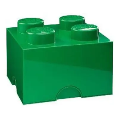 LEGO úložný box 250x250x180mm - tmavě zelený