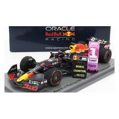 Spark-model Red bull F1 Rb18 Team Oracle Red Bull Racing N 1 Winner Japan Gp With Pit Board Wor