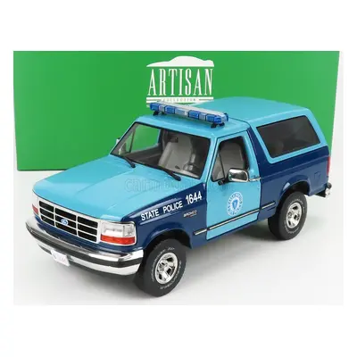 Greenlight Ford usa Bronco Xlt Massachusetts State Police 1996 1:18 2 Tóny Modré