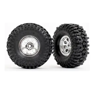 Traxxas kolo 1.0", disk chromovaný, pneu Mickey Thompson Baja Pro Xs (2)