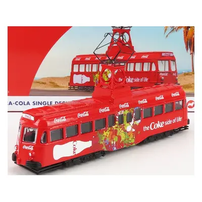 Corgi Blackpool Decker Single Tram Autobus Coca-cola 1:76, červená