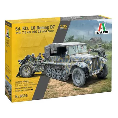 Italeri Sd. Kfz. 10 Demag s Le. IG18 s posádkou (1:35)