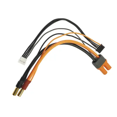 Spektrum nabíjecí kabel IC5 baterie - 5mm samec zlacený 15cm