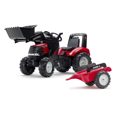 FALK - Šlapací traktor Case IH Puma 240CVX s nakladačem a vlečkou